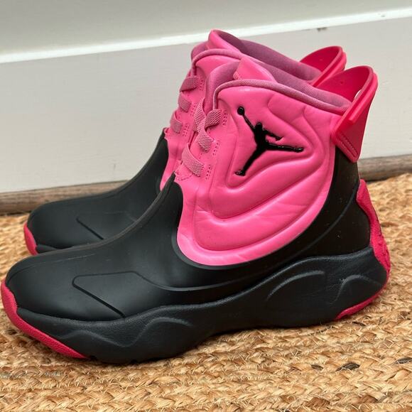 Jordan Drip 23 "Pinksicle/Black/Rush Pink/Coral Chalk" Girls' Rain Boot Size 3Y